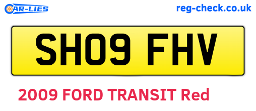 SH09FHV are the vehicle registration plates.