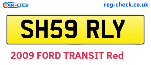 SH59RLY are the vehicle registration plates.