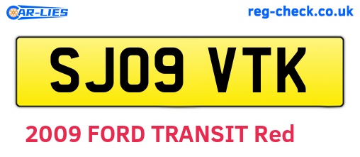 SJ09VTK are the vehicle registration plates.