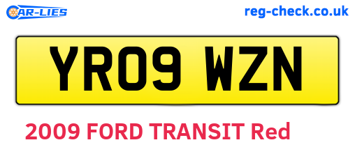 YR09WZN are the vehicle registration plates.