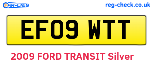 EF09WTT are the vehicle registration plates.