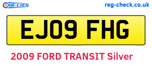 EJ09FHG are the vehicle registration plates.