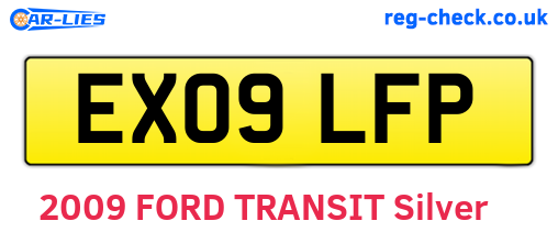 EX09LFP are the vehicle registration plates.
