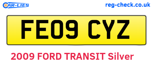 FE09CYZ are the vehicle registration plates.
