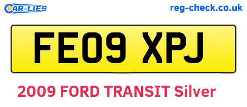 FE09XPJ are the vehicle registration plates.
