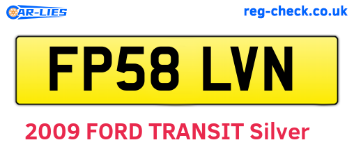 FP58LVN are the vehicle registration plates.