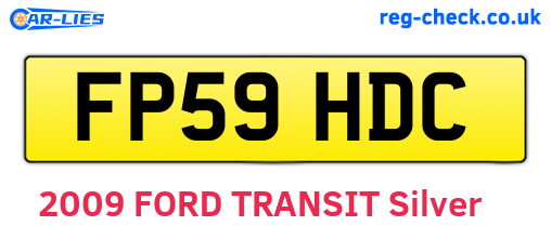FP59HDC are the vehicle registration plates.