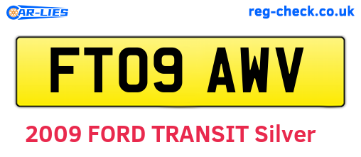 FT09AWV are the vehicle registration plates.