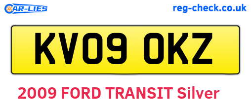 KV09OKZ are the vehicle registration plates.