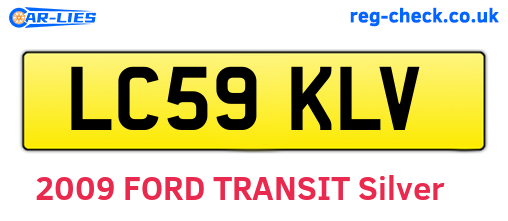 LC59KLV are the vehicle registration plates.