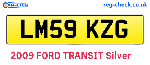 LM59KZG are the vehicle registration plates.