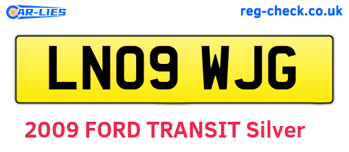 LN09WJG are the vehicle registration plates.