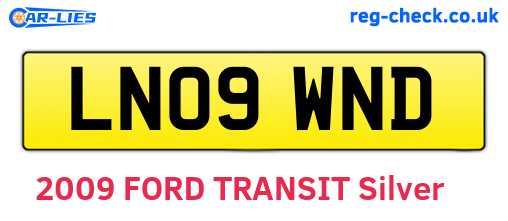LN09WND are the vehicle registration plates.