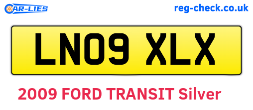 LN09XLX are the vehicle registration plates.