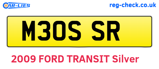 M30SSR are the vehicle registration plates.