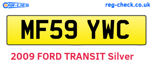 MF59YWC are the vehicle registration plates.