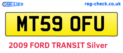 MT59OFU are the vehicle registration plates.