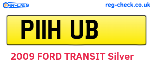 P11HUB are the vehicle registration plates.