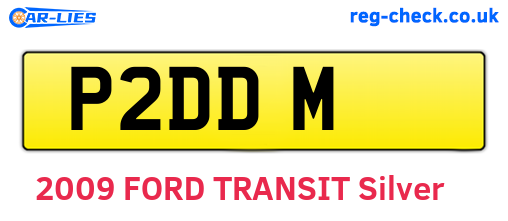 P2DDM are the vehicle registration plates.