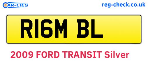 R16MBL are the vehicle registration plates.