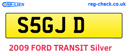S5GJD are the vehicle registration plates.