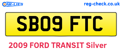 SB09FTC are the vehicle registration plates.