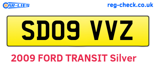 SD09VVZ are the vehicle registration plates.