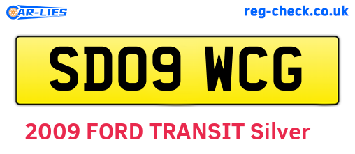 SD09WCG are the vehicle registration plates.