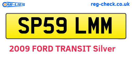 SP59LMM are the vehicle registration plates.