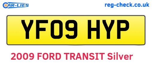 YF09HYP are the vehicle registration plates.