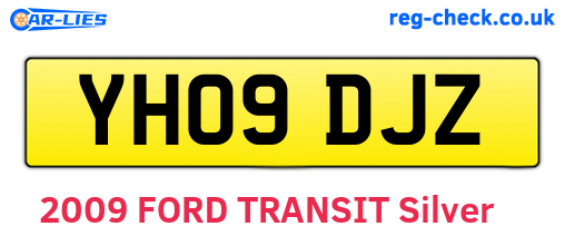 YH09DJZ are the vehicle registration plates.