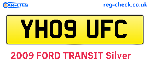 YH09UFC are the vehicle registration plates.