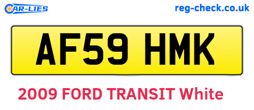 AF59HMK are the vehicle registration plates.