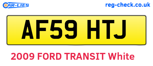 AF59HTJ are the vehicle registration plates.