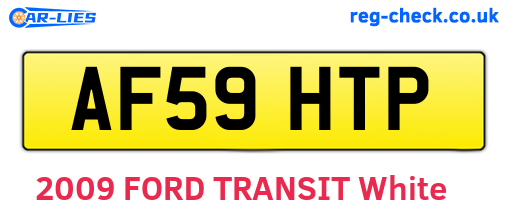 AF59HTP are the vehicle registration plates.