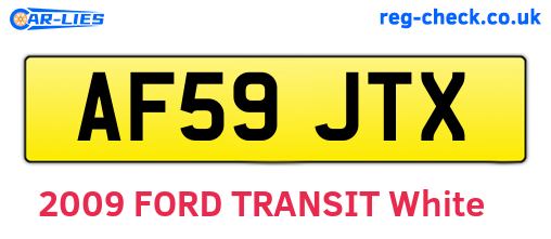 AF59JTX are the vehicle registration plates.