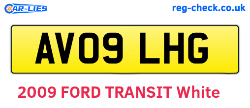 AV09LHG are the vehicle registration plates.