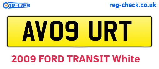 AV09URT are the vehicle registration plates.