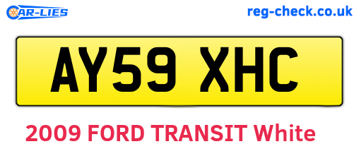 AY59XHC are the vehicle registration plates.