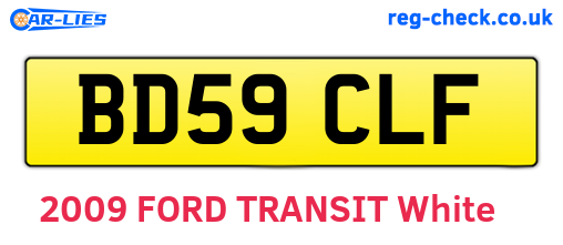 BD59CLF are the vehicle registration plates.