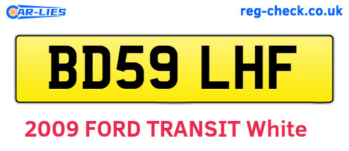 BD59LHF are the vehicle registration plates.