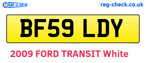 BF59LDY are the vehicle registration plates.