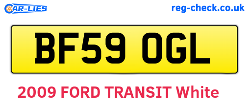 BF59OGL are the vehicle registration plates.