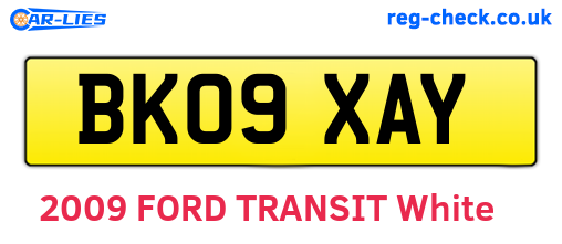 BK09XAY are the vehicle registration plates.
