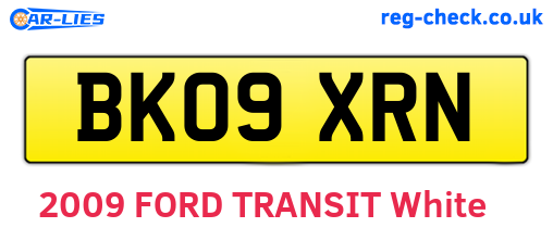 BK09XRN are the vehicle registration plates.