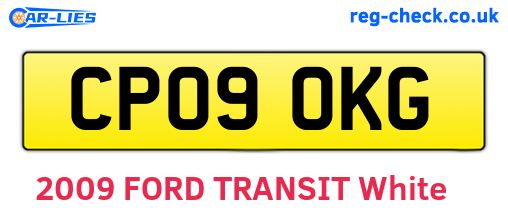 CP09OKG are the vehicle registration plates.