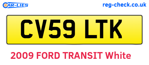 CV59LTK are the vehicle registration plates.