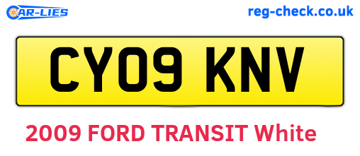 CY09KNV are the vehicle registration plates.
