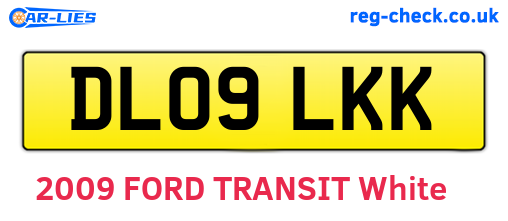 DL09LKK are the vehicle registration plates.