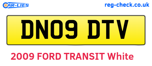 DN09DTV are the vehicle registration plates.